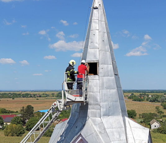 Darázsi templomtorony: azonnali beavatkozásra volt szükség