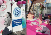 Eszék: a rózsaszín szalag az életmentő szűrésre figyelmeztet