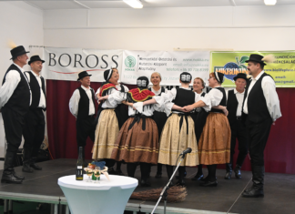 Kopácsi táncosok a kisharsányi borünnepen