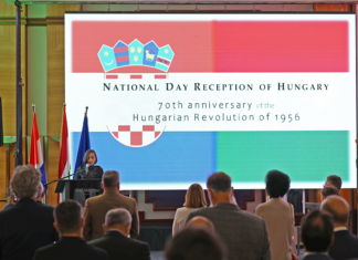 Az 1956-os forradalomra emlékeztek Zágrábban